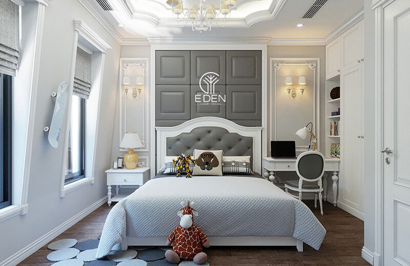 Phòng ngủ phong cách thiết kế tân cổ điển mẫu 1