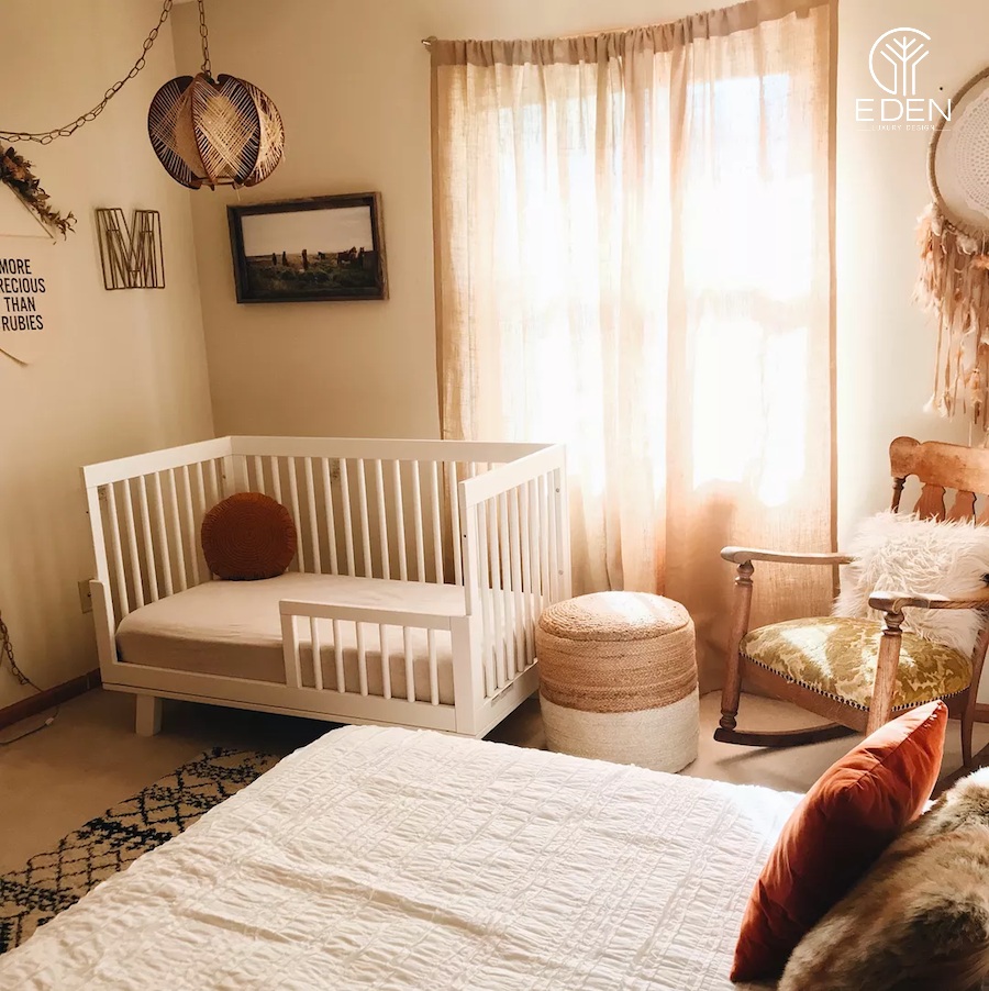 Thiết kế phòng ngủ chung cho bố mẹ và con theo phong cách minimalist cùng cách decor phòng logic, gây ấn tượng đối với mọi người