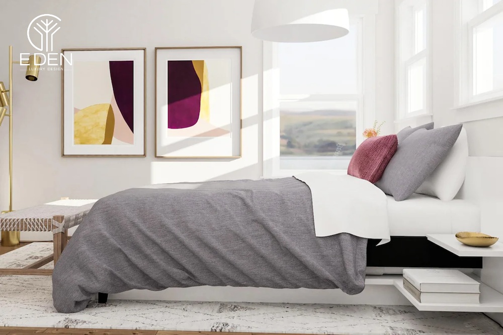 Đặt giường ở sát vách để tạo cảm giác an toàn cho chủ nhân căn phòng