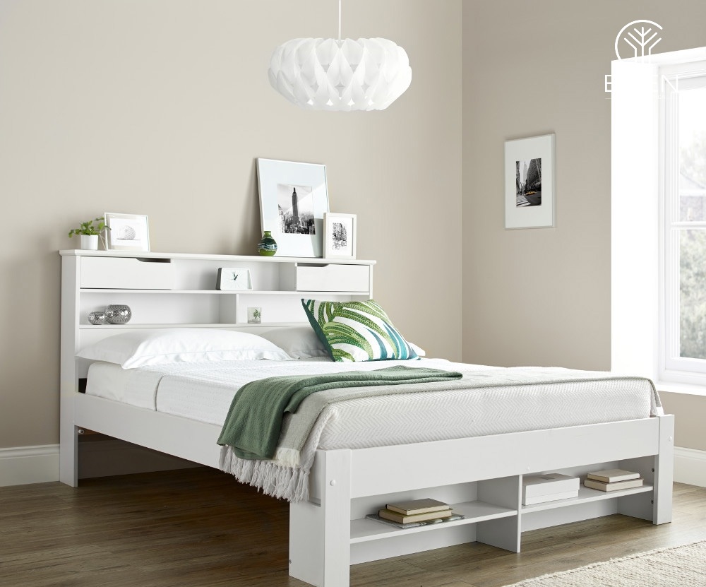 Những chiếc giường đa năng như thế này vừa giúp bạn lưu trữ vật dụng, vừa tiết kiệm diện tích