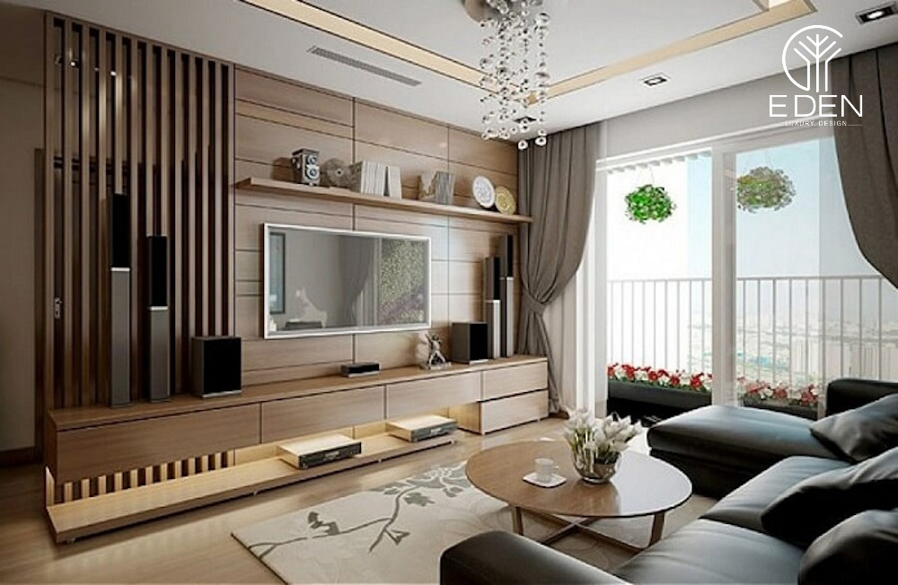 Thiết kế nội thất giả gỗ hiện đại và tinh tế