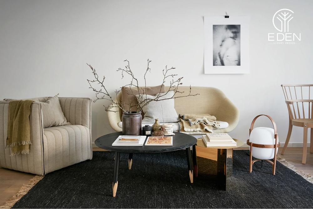 Thiết kế phòng khách tối giản với những món đồ nội thất cơ bản