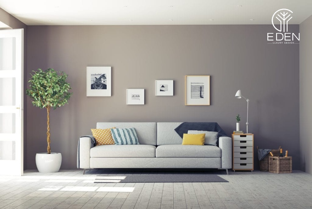 Bạn có thể tự biến tấu không gian phòng khách của mình bằng cách tự sơn tường