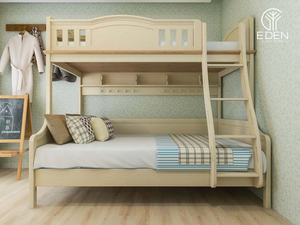 Những màu gỗ, pastel nhẹ nhàng sẽ là tone màu thích hợp nhất trong lựa chọn giường tầng người lớn