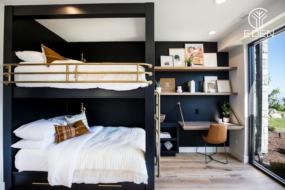 Mẫu giường tầng thích hợp với những ngôi nhà có diện tích phòng ngủ hạn chế