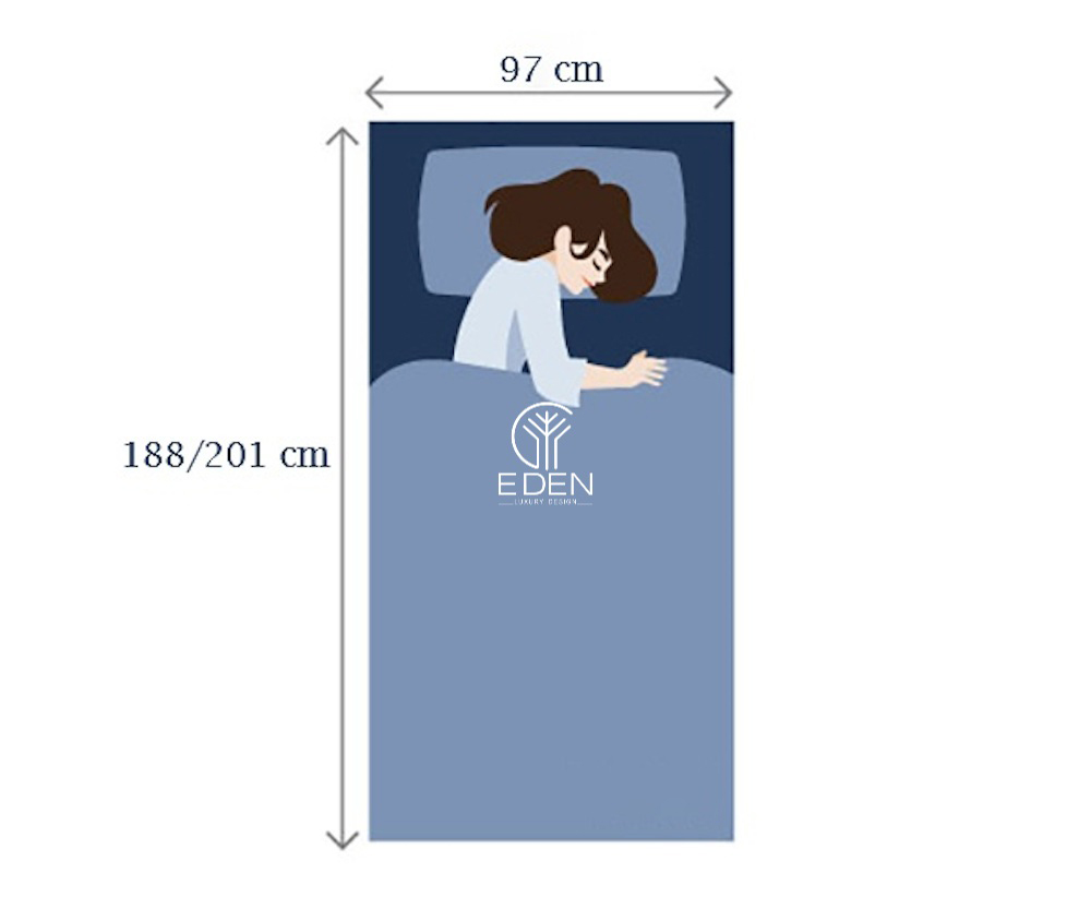 Giường ngủ Single và Single Extra có kích thước rộng rãi vừa đủ cho 1 người trưởng thành