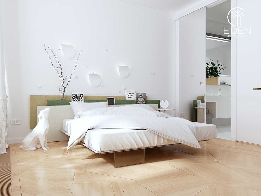 Nội thất phòng ngủ với kiểu dáng đơn giản nhưng thể hiện được cá tính riêng biệt