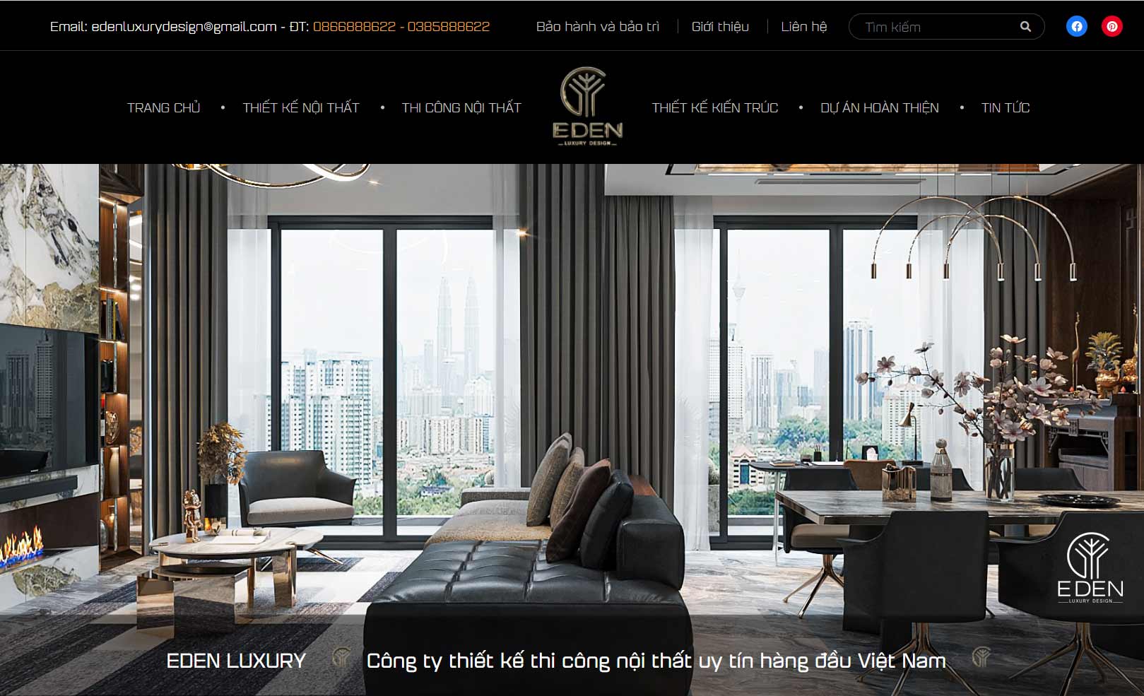 Eden Luxury - Dịch vụ chuyên thiết kế nội thất số 1 Việt Nam