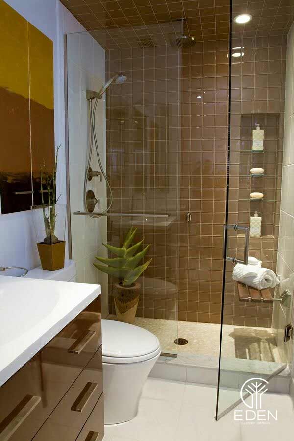 Nhà vệ sinh nhỏ 1m2 được thiết kế đơn giản nhưng rất tinh tế và sang trọng 20