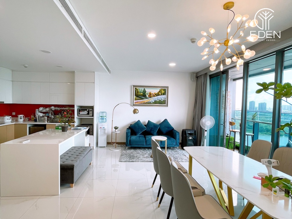 Mẫu căn hộ chung cư 50m2 cùng bố trí nội thất hiện đại rất thích hợp cho vợ chồng son