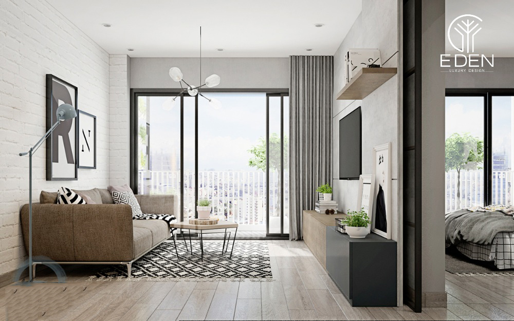 Cần có cách bố trí nội thất hợp lý trong thiết kế phòng khách căn hộ chung cư 50m2