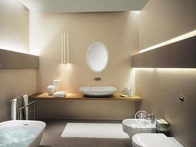Mẫu thiết kế dành cho nhà tắm đẹp kết hợp với các vật dụng đa năng, tiện dụng 6