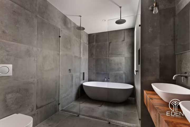 Mẫu thiết kế dành cho nhà tắm đẹp kết hợp với các vật dụng đa năng, tiện dụng 16
