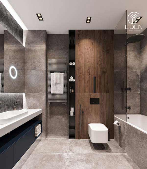 Mẫu thiết kế dành cho nhà tắm đẹp kết hợp với các vật dụng đa năng, tiện dụng 12