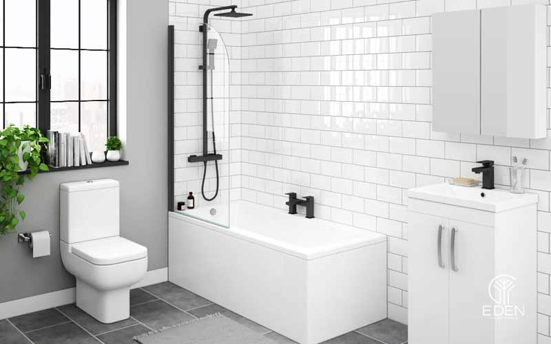 Mẫu thiết kế dành cho nhà tắm đẹp kết hợp với các vật dụng đa năng, tiện dụng 2