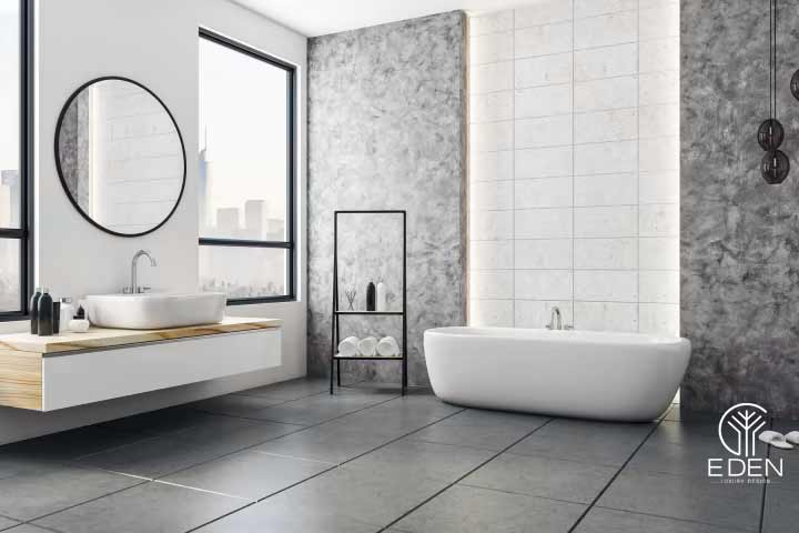 Mẫu thiết kế dành cho nhà tắm đẹp kết hợp với các vật dụng đa năng, tiện dụng 5