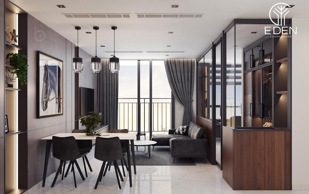 Phong cách thiết kế căn hộ hiện đại phù hợp với gia chủ ưa thích sự tối giản