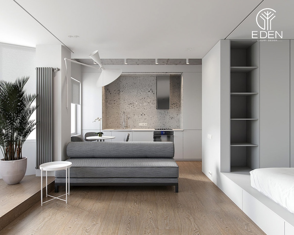 Trang trí nội thất căn hộ 60m2 nhỏ gọn với phong cách minimalism tối giản