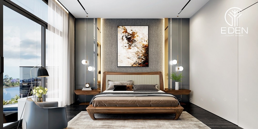 Phong cách nội thất hiện đại dành cho phòng ngủ chung cư 75m2