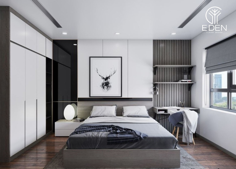 Phòng ngủ đơn giản, linh hoạt màu sắc để phù hợp với từng đối tượng sử dụng