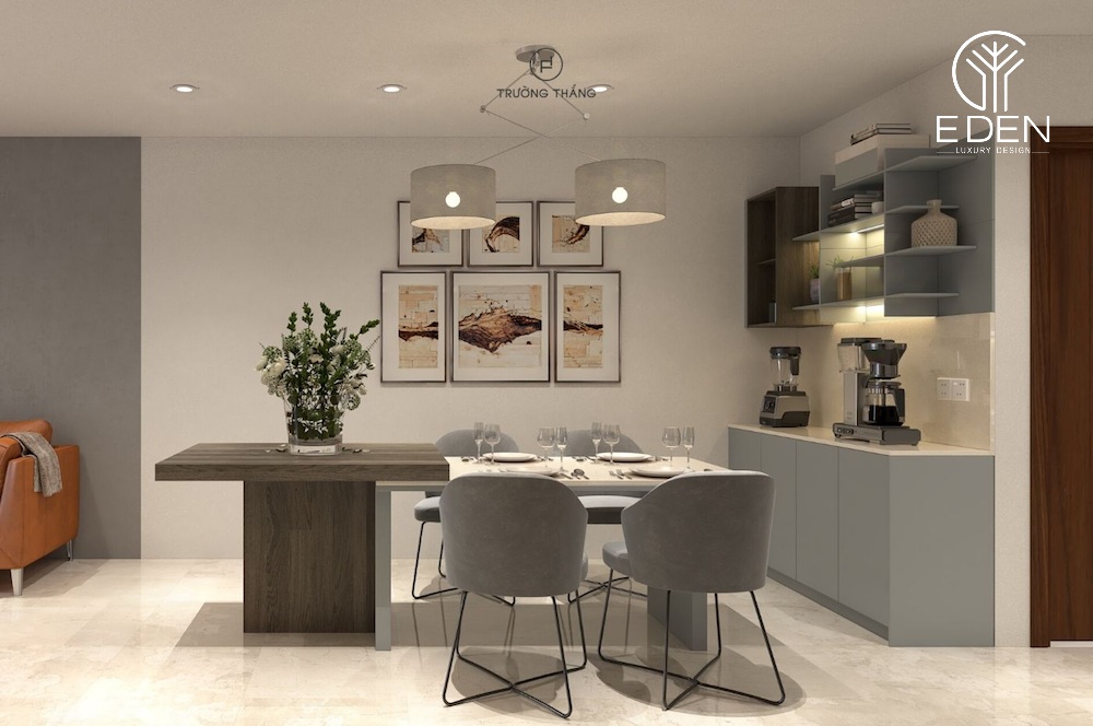 Phòng bếp hiện đại với thiết kế nội thất đơn giản