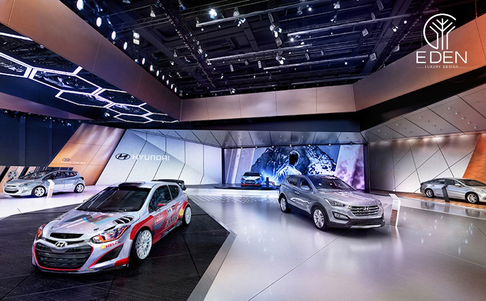 Thiết kế cá tính của showroom ô tô Hyundai