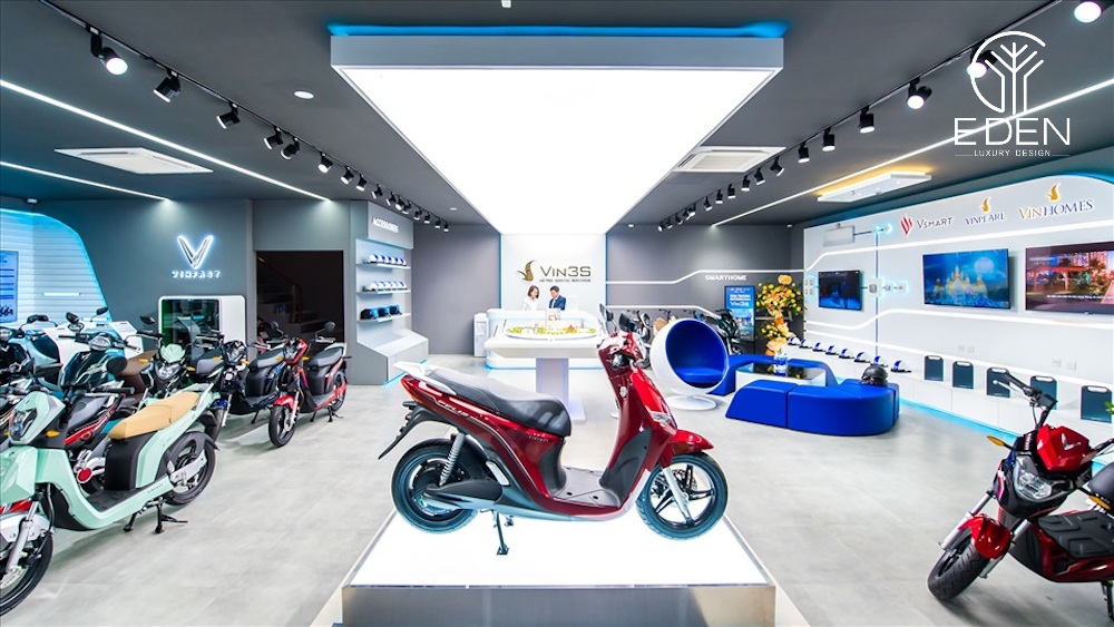 Showroom xe máy hiện đại của Vinfast