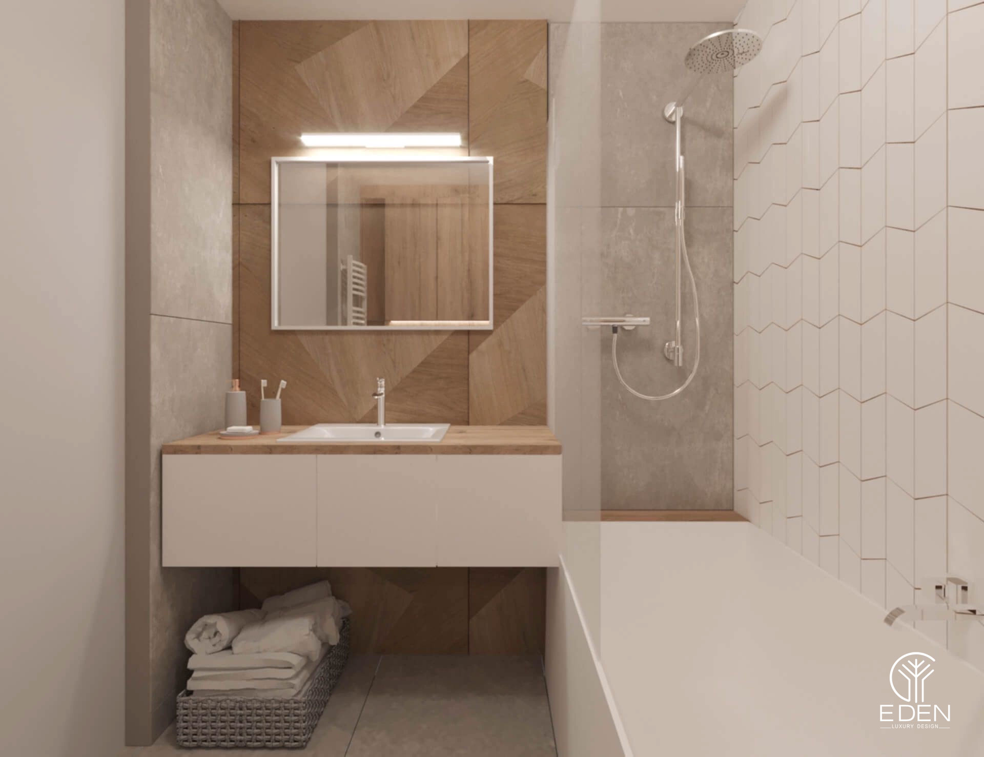 Mẫu thiết kế phòng tắm diện tích 4m2 tinh tế, gọn gàng và hiện đại 7