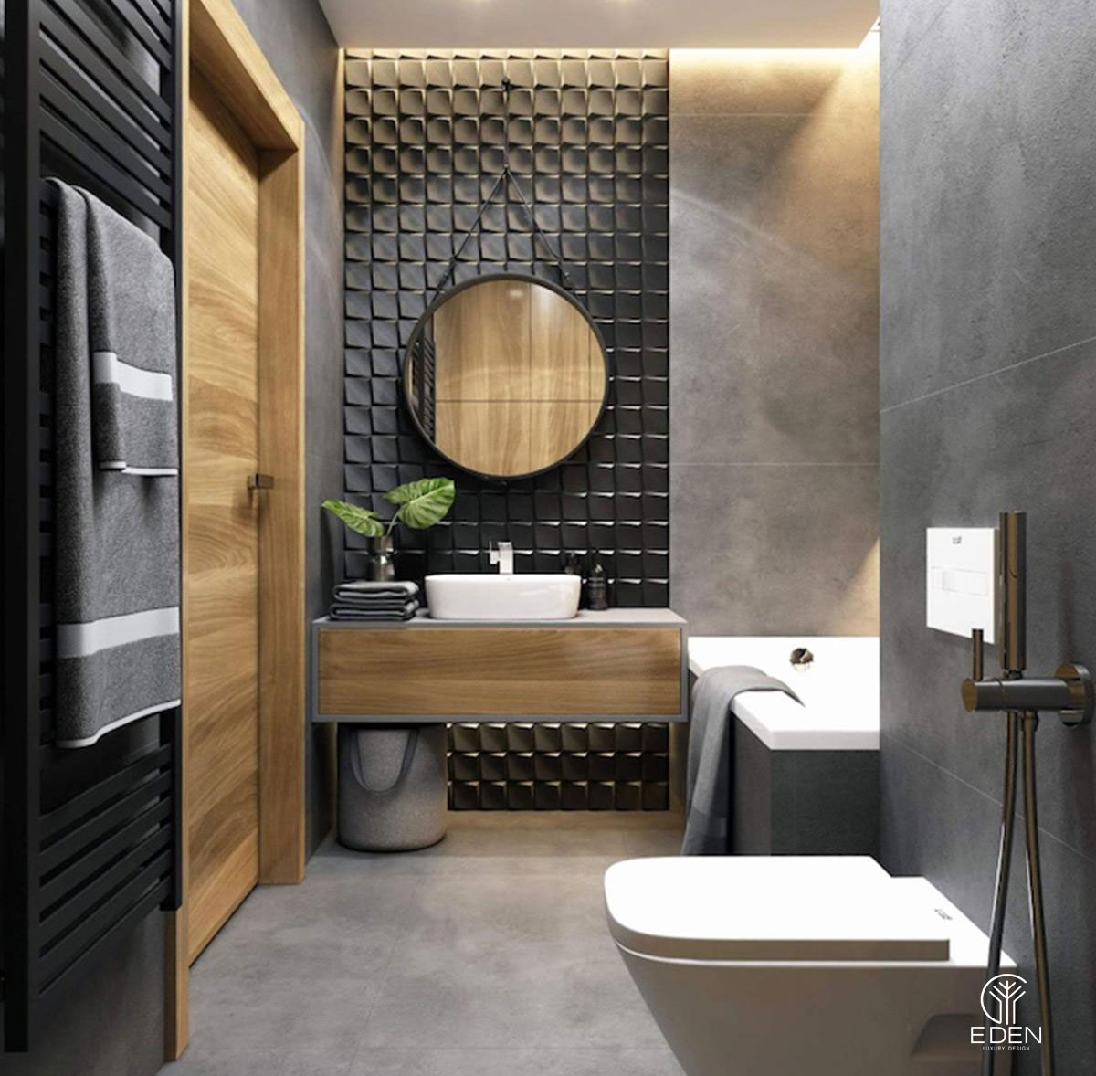 Mẫu thiết kế phòng tắm diện tích 4m2 tinh tế, gọn gàng và hiện đại 9