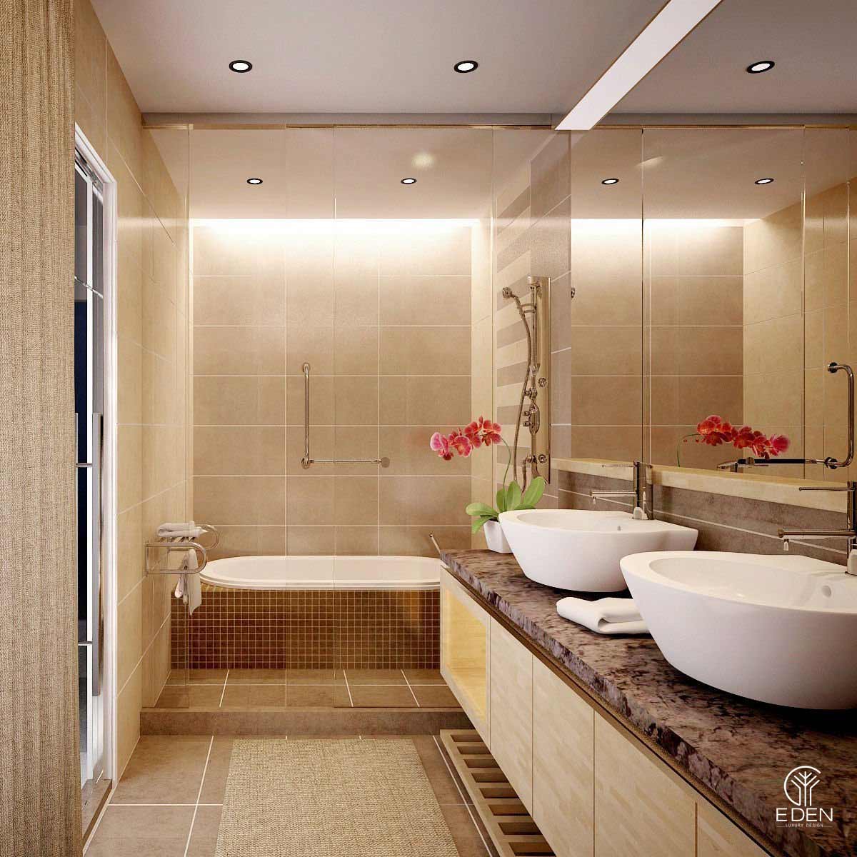Phòng tắm 5m2 với đầy đủ tính năng và tiện ích