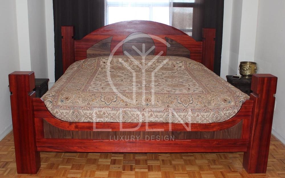 Giường ngủ từ gỗ hương được ưa chuộng bởi vẻ đẹp quyền quý và sang trọng