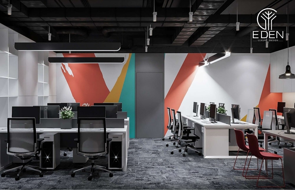 Thiết kế vừa năng động vừa có nét cá tính dành cho văn phòng 15m2 không gian mở
