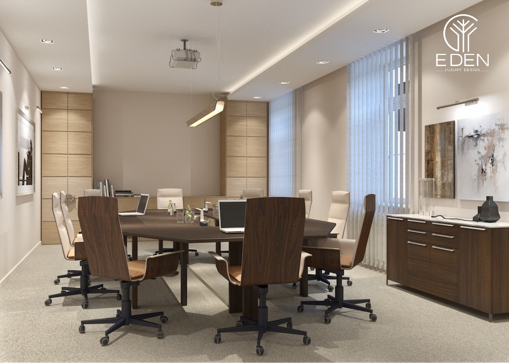 Phòng làm việc theo phong cách Nhật đơn giản, sắp xếp đồ nội thất logic, độ linh hoạt cao hòa hợp không gian và màu sắc của văn phòng