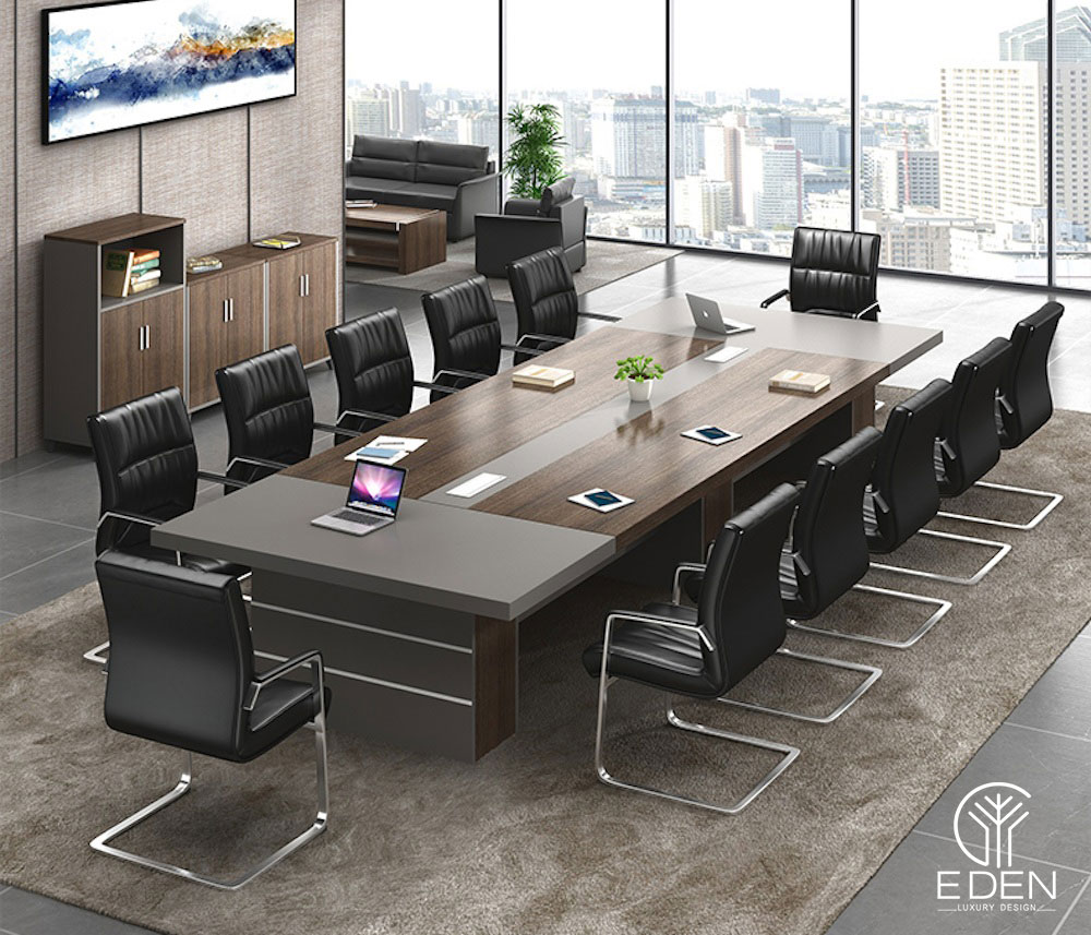 Sử dụng bàn làm việc chung là phương pháp tối ưu nếu muốn mở rộng không gian cho văn phòng 40m2