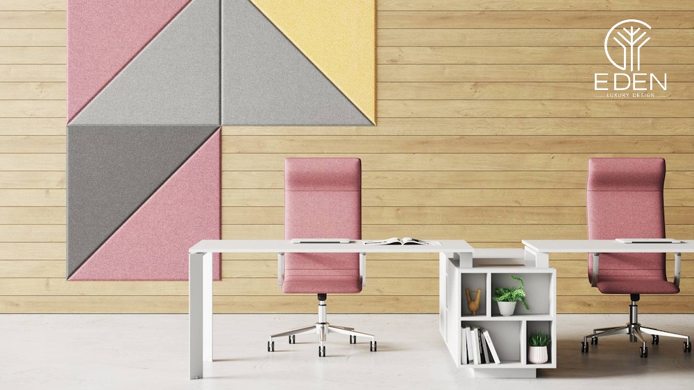 Thiết kế văn phòng 40m2 theo phong cách tối giản, sự phối hợp giữa các màu làm không gian như rộng hơn so với diện tích thực