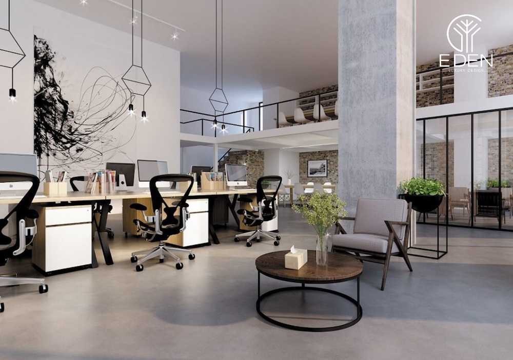 Thiết kế hiện đại cho văn phòng với không gian mở