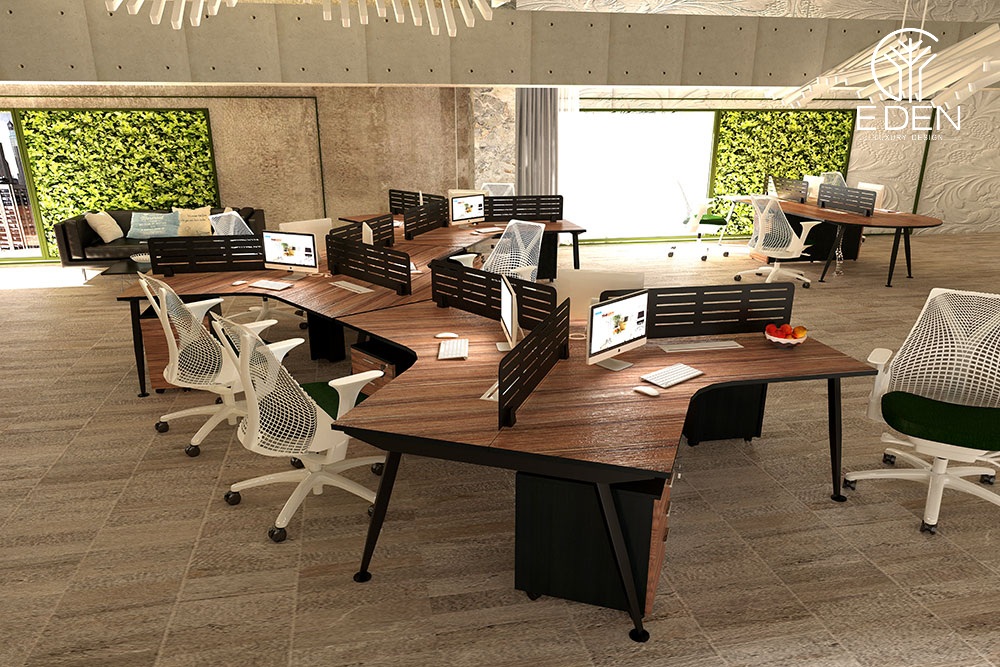 Vận dụng ý tưởng thiết kế nội thất không gian mở vào văn phòng xanh