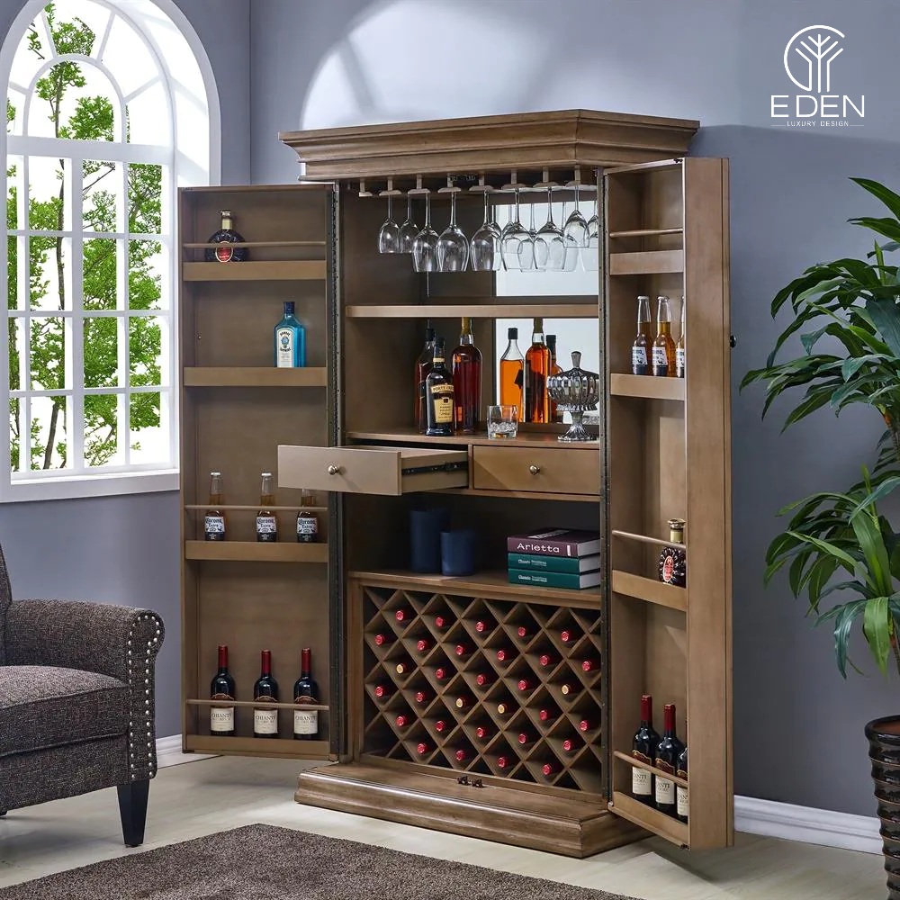 Chọn tủ rượu phòng khách phải phù hợp với nhu cầu, diện tích và phong cách thiết kế