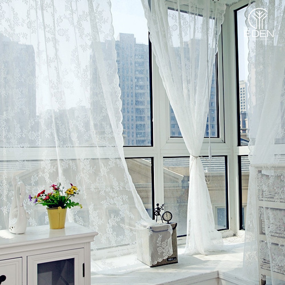 Vải voan nhẹ nhàng dành cho rèm cửa sổ phòng ngủ