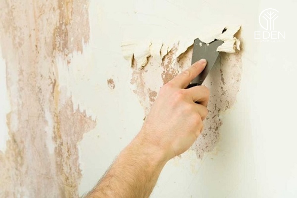 Để đảm bảo độ bền, đẹp của giấy dán tường cần xử lý kxy bề mặt tường trước khi thi công