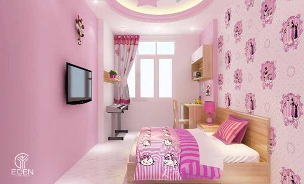 Gương trang trí trong phòng ngủ Hello Kitty
