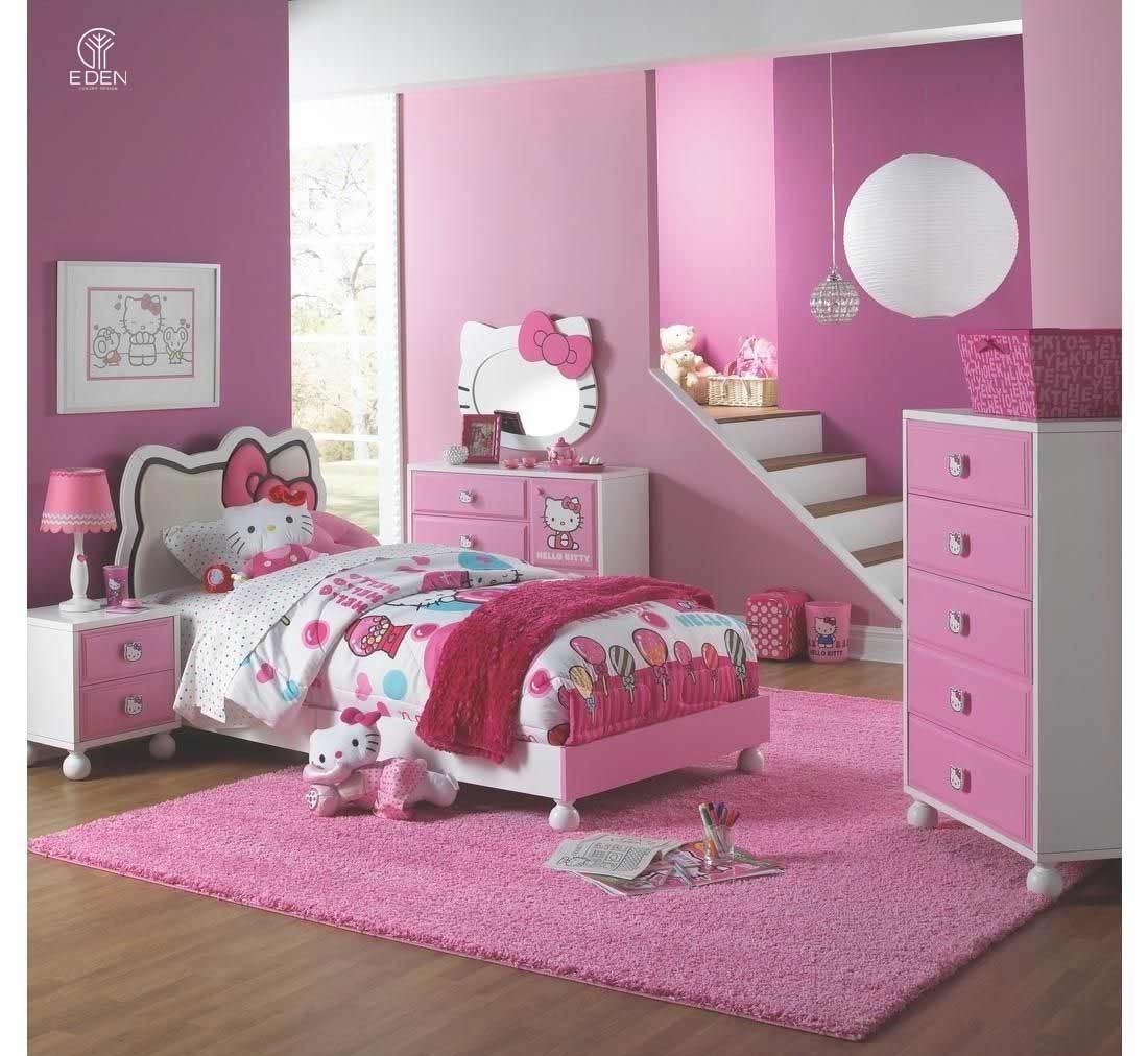 Trang trí phòng ngủ Hello Kitty hồng ngọt ngào 1
