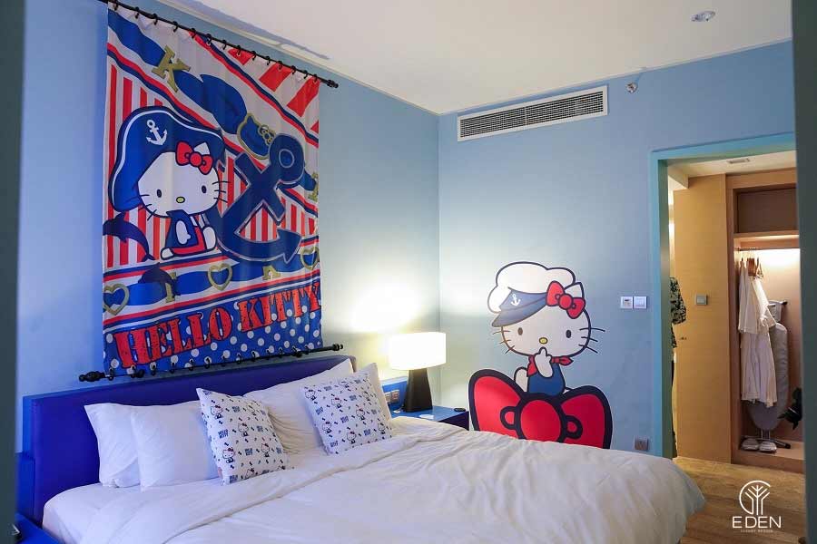 Trang trí phòng ngủ Hello Kitty hồng ngọt ngào 5