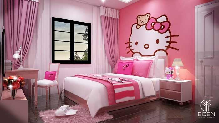 Những căn phòng ngủ Hello Kitty cho bé gái đẹp nhất