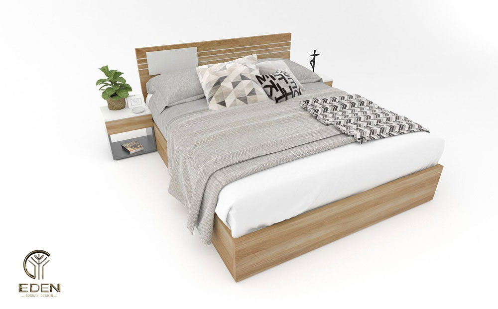 Ứng dụng Veneer làm giường gỗ mẫu 1