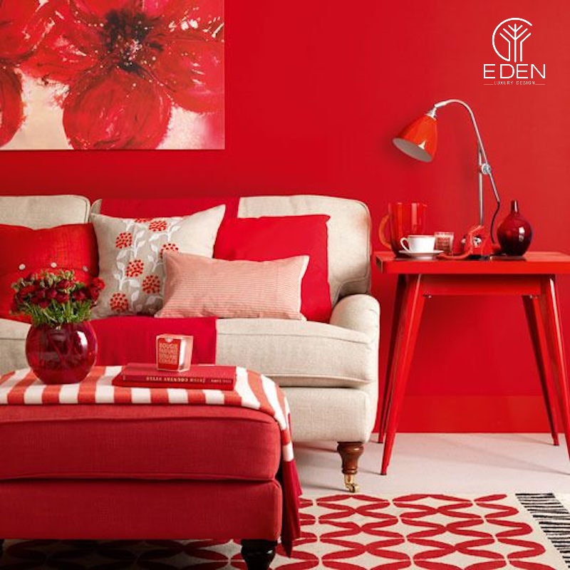 Màu đỏ trong thiết kế nội thất sẽ mang hiệu ứng như thế nào?