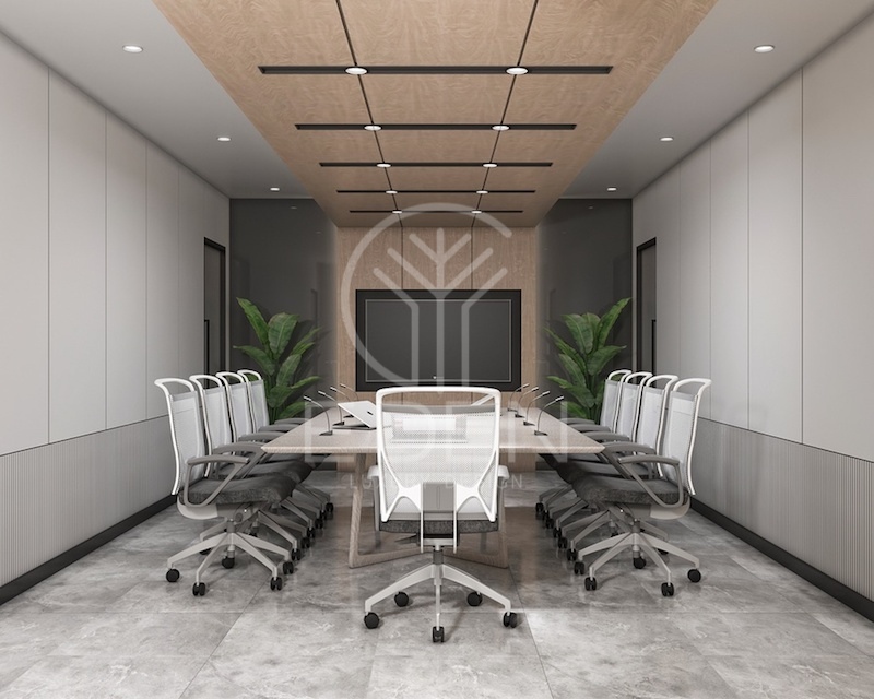 Đặt thêm cây xanh trang trí trong phòng họp giúp người tham gia có cảm giác thoải mái hơn