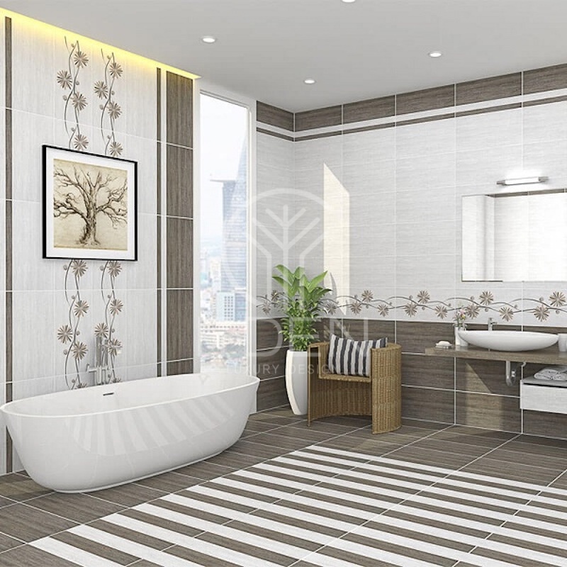 Cách trang trí nghịch tông là cách phối màu ấn tượng, nâng tầm đẳng cấp cho phòng tắm nhà bạn