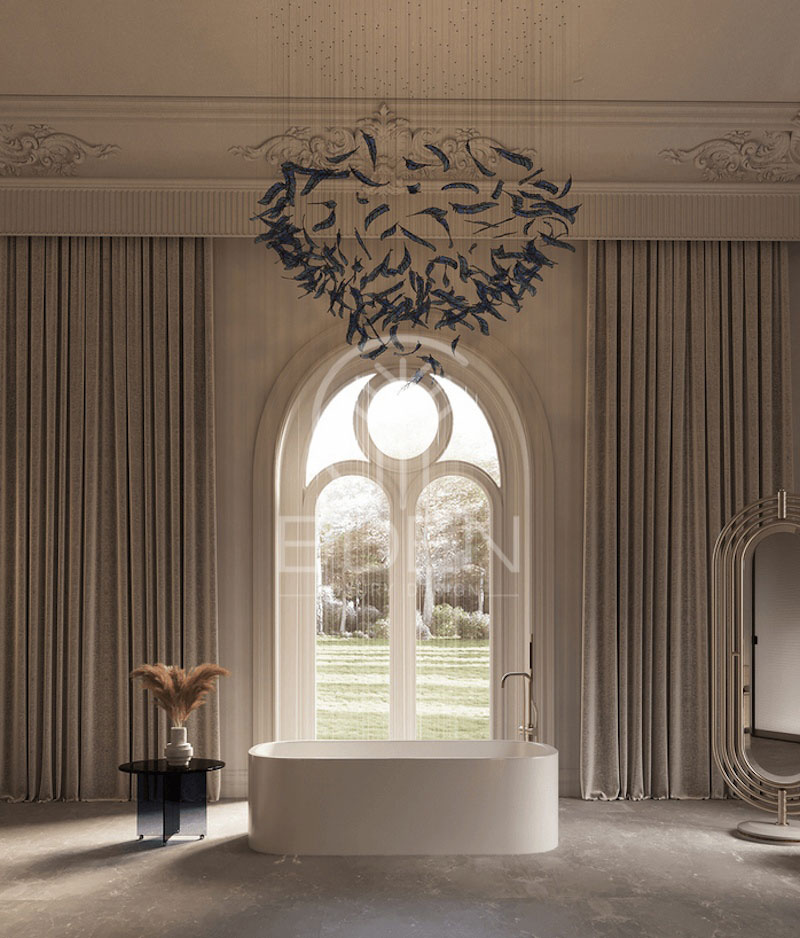 Thiết kế phòng tắm biệt thự đơn giản nhưng mang đậm nét quý tộc Ý