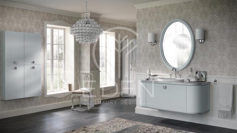 Phòng tắm tân cổ điển là sự kết hợp những nét đẹp tinh tế của phong cách cổ điển và hiện đại